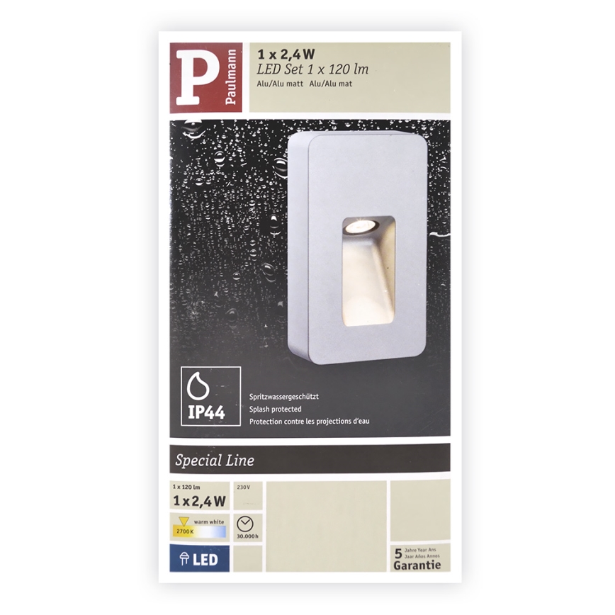 Paulmann  93825 - LED/2,4W IP44 Spoljašnja zidna lampa SPECIAL LINE 230V