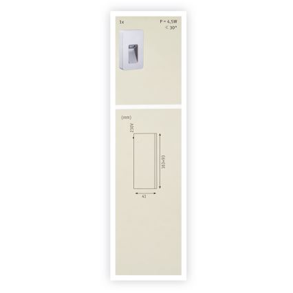 Paulmann  93825 - LED/2,4W IP44 Spoljašnja zidna lampa SPECIAL LINE 230V