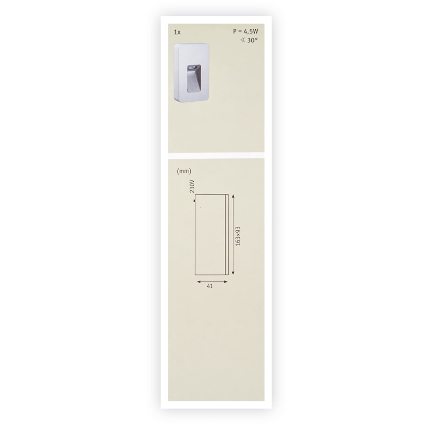 Paulmann  93825 - LED/2,4W IP44 Spoljašnja zidna lampa SPECIAL LINE 230V