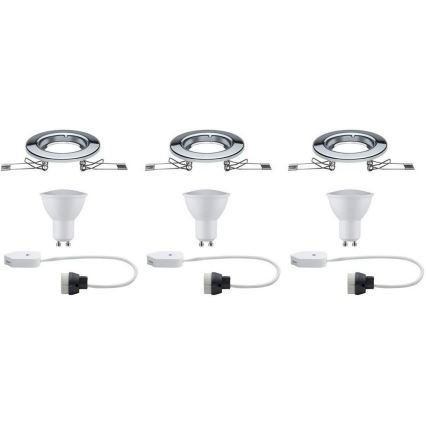 Paulmann 93853 - Set 3xLED-GU10/4,5W Ugradbena lampa STARR 230V