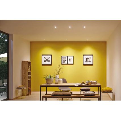 Paulmann 93895 - Set 3xLED/6W IP44 Prigušiva ugradbena lampa za kupatilo NOVA 230V