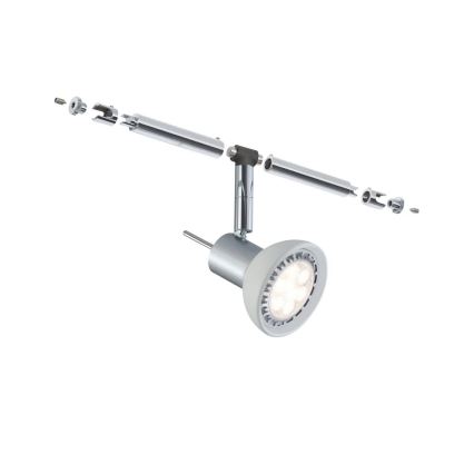Paulmann 94131 - 1xGU5,3/10W Reflektorska lampa za šinski sastav SHEELA 12V sjajni krom