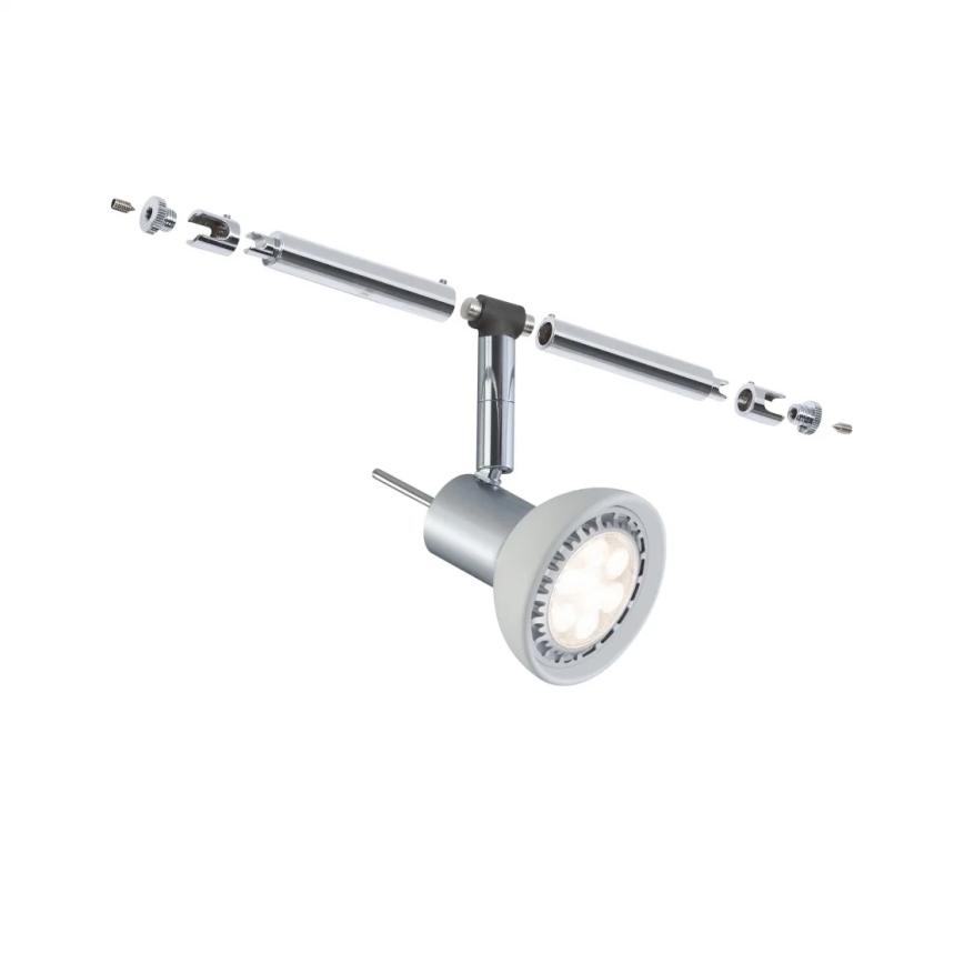 Paulmann 94131 - 1xGU5,3/10W Reflektorska lampa za šinski sastav SHEELA 12V sjajni krom
