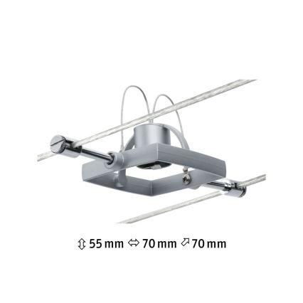 Paulmann 94132 - 1xGU5,3/10W Reflektorska lampa za šinski sastav MAC 12V mat krom