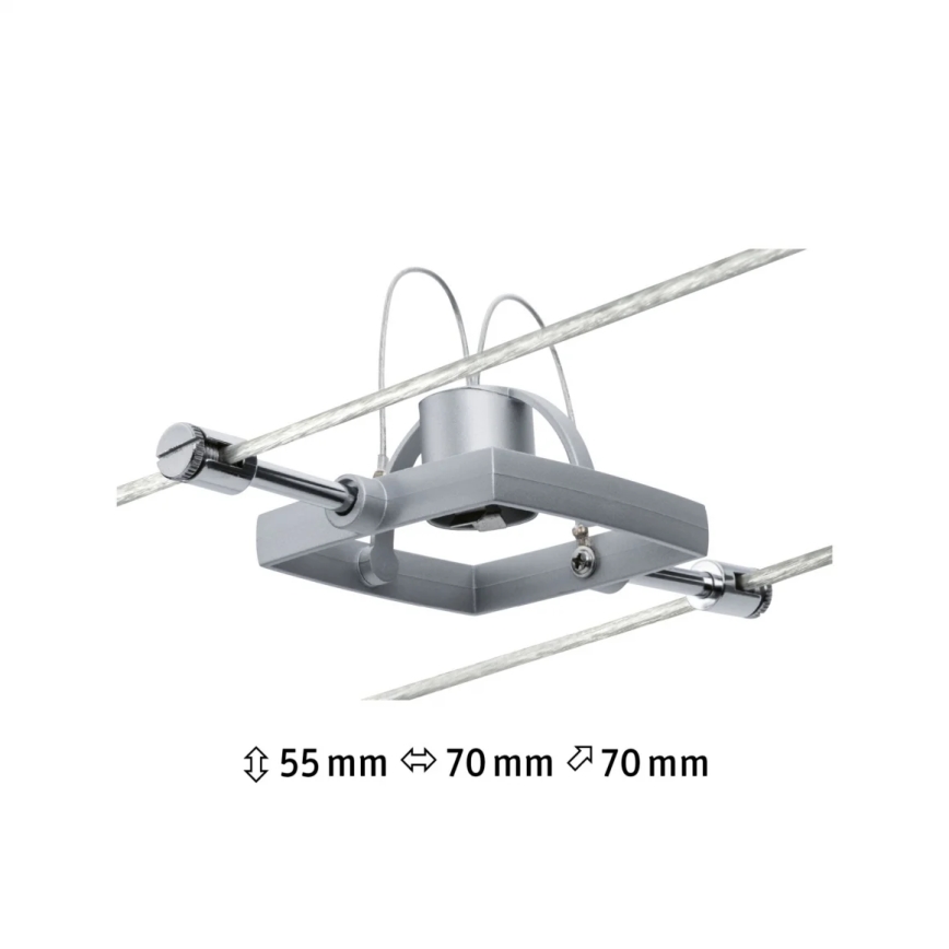 Paulmann 94132 - 1xGU5,3/10W Reflektorska lampa za šinski sastav MAC 12V mat krom