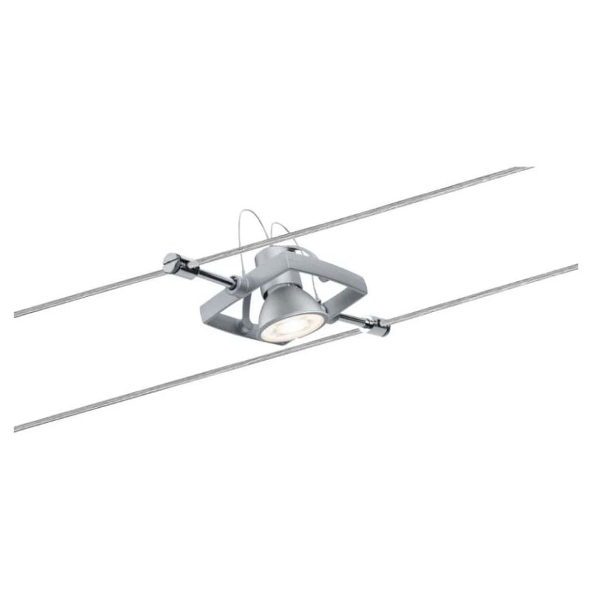 Paulmann 94133 - Set 5xGU5,3/10W Reflektorska lampa za sastav sajli MAC 230V mat krom