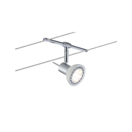 Paulmann 94136 - Set 5xGU5,3/10W Reflektorska lampa za šinski sastav SHEELA 230V sjajni krom