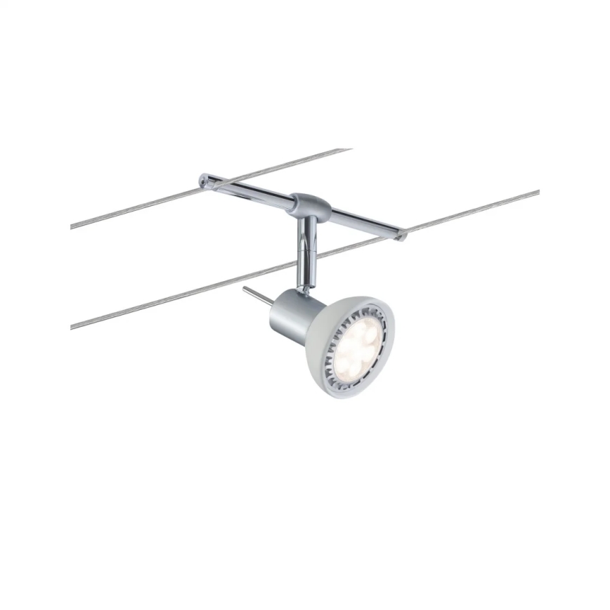 Paulmann 94136 - Set 5xGU5,3/10W Reflektorska lampa za šinski sastav SHEELA 230V sjajni krom