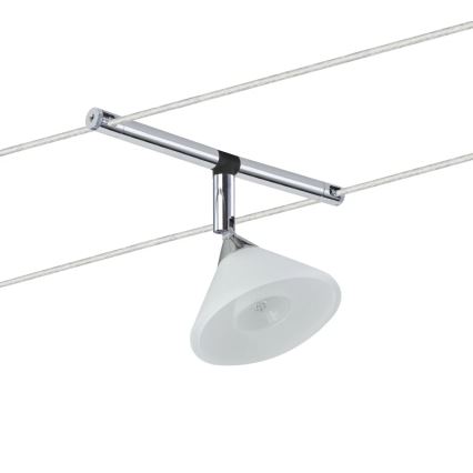 Paulmann 94138 - 1xGU4/10W Reflektorska lampa za šinski sastav COLMAR 12V bela/sjajni krom