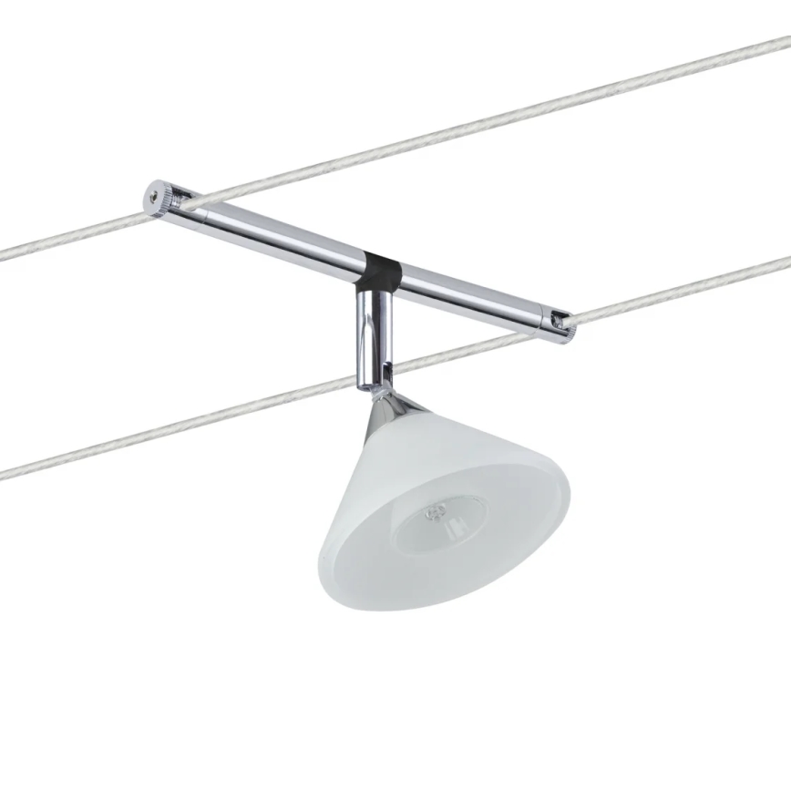 Paulmann 94138 - 1xGU4/10W Reflektorska lampa za šinski sastav COLMAR 12V bela/sjajni krom