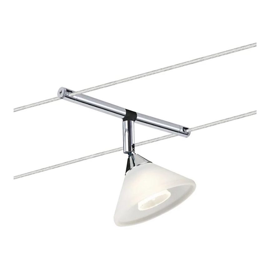 Paulmann 94138 - 1xGU4/10W Reflektorska lampa za šinski sastav COLMAR 12V bela/sjajni krom