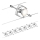 Paulmann 94152 - Set 7xGU5,3/10W Reflektorska lampa za sastav sajli MAC 230V mat krom