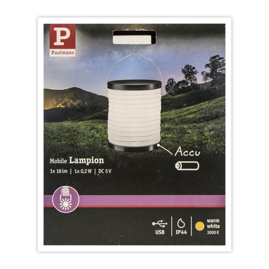 Paulmann 94169 - LED/0,2W IP44 Spoljna dekorativna lampa MOBILE 3,7V 900 mAh