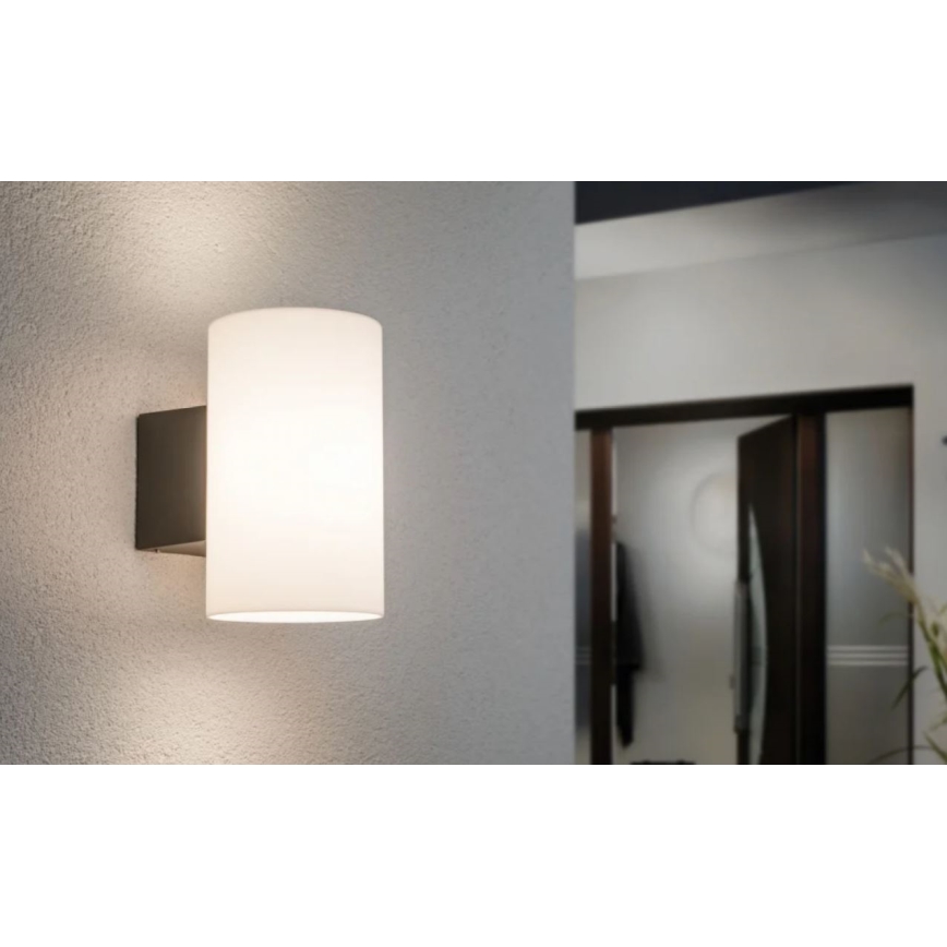 Paulmann 94186 - 1xE27/15W IP54 Spoljašnja zidna lampa TUBE 230V