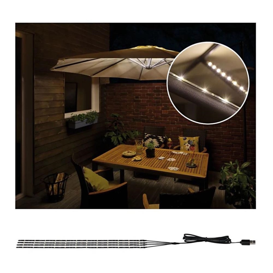 Paulmann 94208 - LED/1,8W Osvetljenje za suncobran PARASOL 5V/USB
