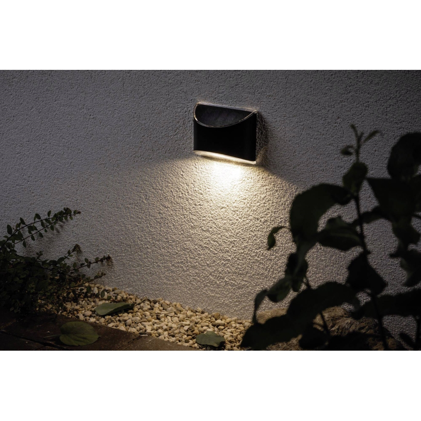 Paulmann 94233 - LED/0,05W IP44 Solarna zidna svetiljka ELLIOT 1,2V 400 mAh