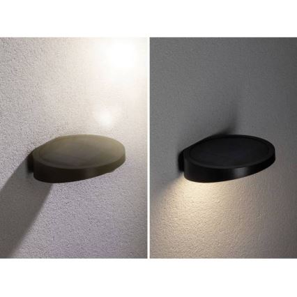 Paulmann 94246 - LED/1,2W IP44 Spoljašnja solarna lampa sa senzorom RYSE 3,7V 1800 mAh