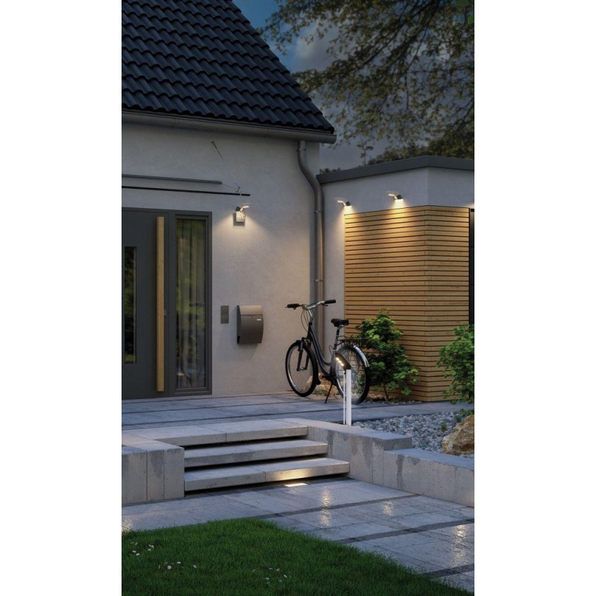 Paulmann 94252 - LED/1,2W IP44 solarna vanjska lampa sa senzorom SOLEY 3,7V 1800 mAh