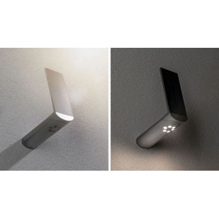 Paulmann 94261 - LED/1,2W IP44 Solarna zidna lampa sa senzorom ILIAS 3,7V 1800 mAh