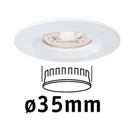 Paulmann 94298 - LED/4W IP44 ugradbena lampa za kupatilo COIN 230V