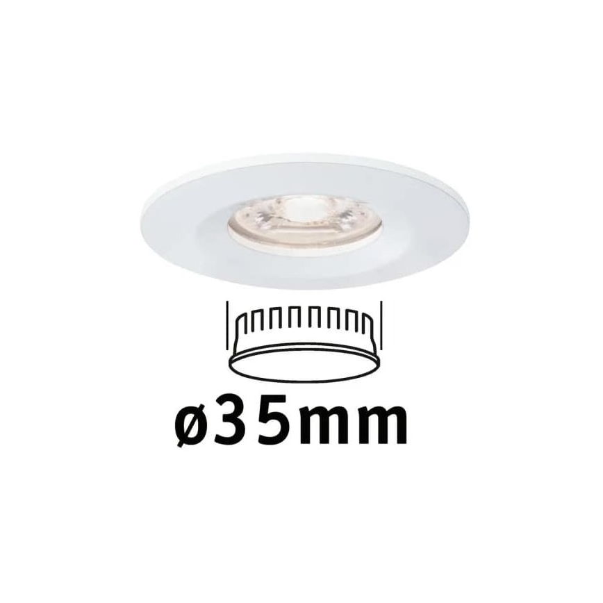 Paulmann 94298 - LED/4W IP44 ugradbena lampa za kupatilo COIN 230V