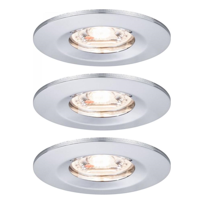 Paulmann 94303 - Set 3xLED/4W IP44 ugradbena lampa za kupatilo COIN 230V