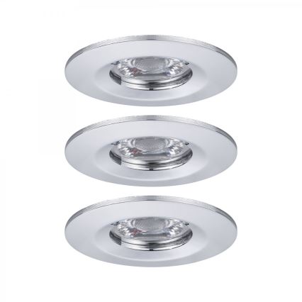 Paulmann 94303 - Set 3xLED/4W IP44 ugradbena lampa za kupatilo COIN 230V