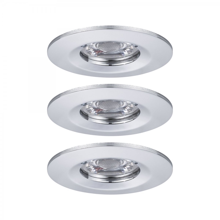 Paulmann 94303 - Set 3xLED/4W IP44 ugradbena lampa za kupatilo COIN 230V