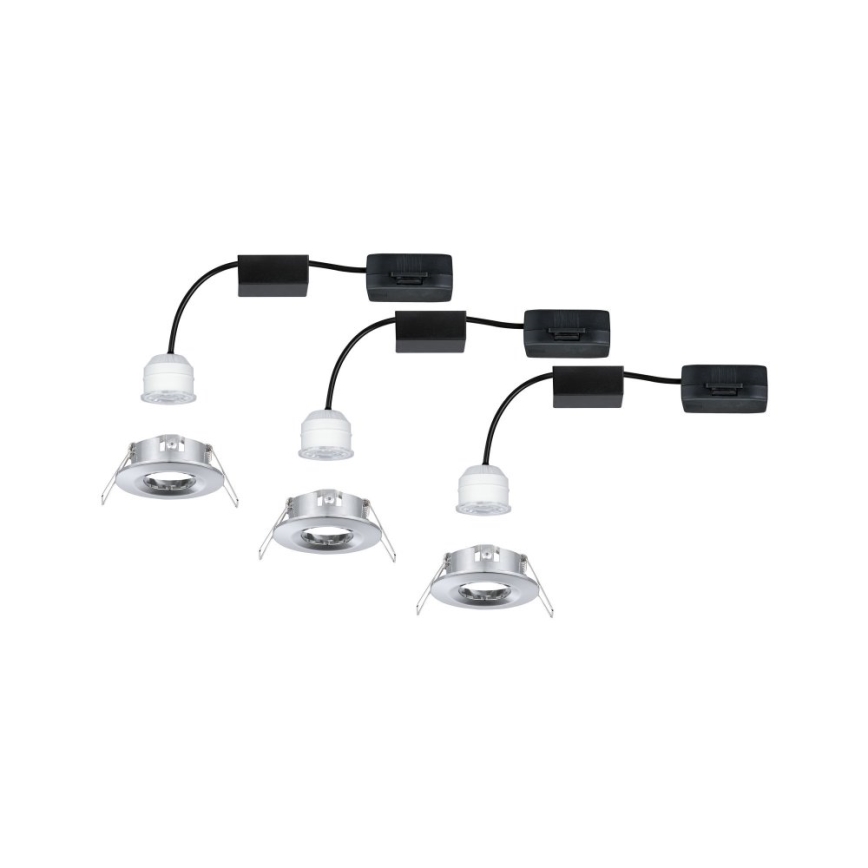 Paulmann 94303 - Set 3xLED/4W IP44 ugradbena lampa za kupatilo COIN 230V