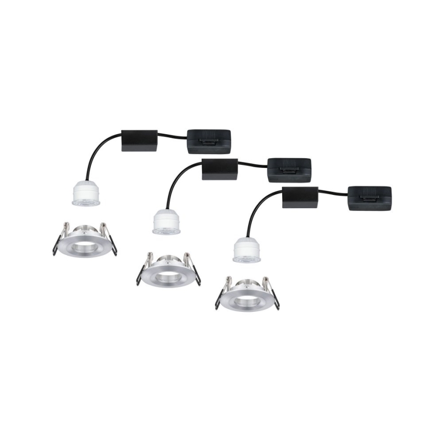 Paulmann 94305 - Set 3xLED/4W IP44 ugradbena lampa za kupatilo NOVA 230V