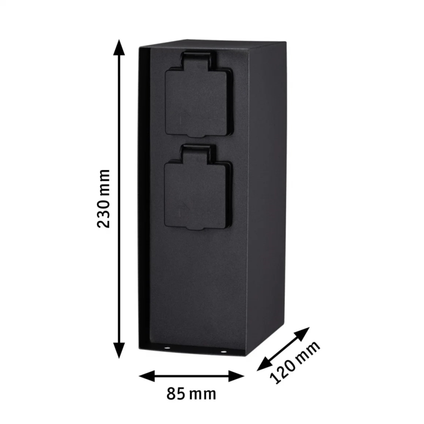 Paulmann 94313 - Spoljni stub sa utičnicama RIO 4U SCHUKO 230V IP44