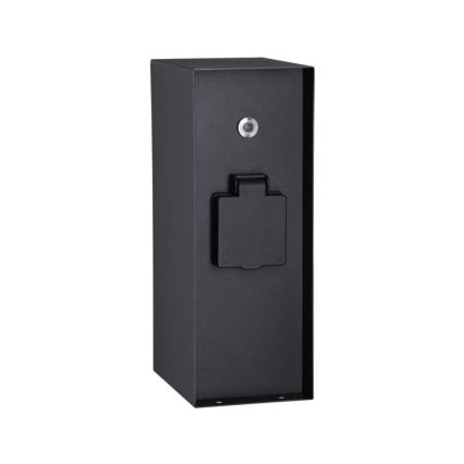 Paulmann 94315 -Spoljni stub sa utičnicama sa senzorom za dan/noć RIO 3U SCHUKO 230V IP44