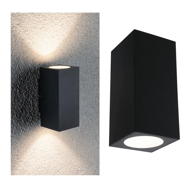 Paulmann 94328 - 2xLED/2,8W IP44 Spoljašnja zidna lampa FLAME 230V antracit