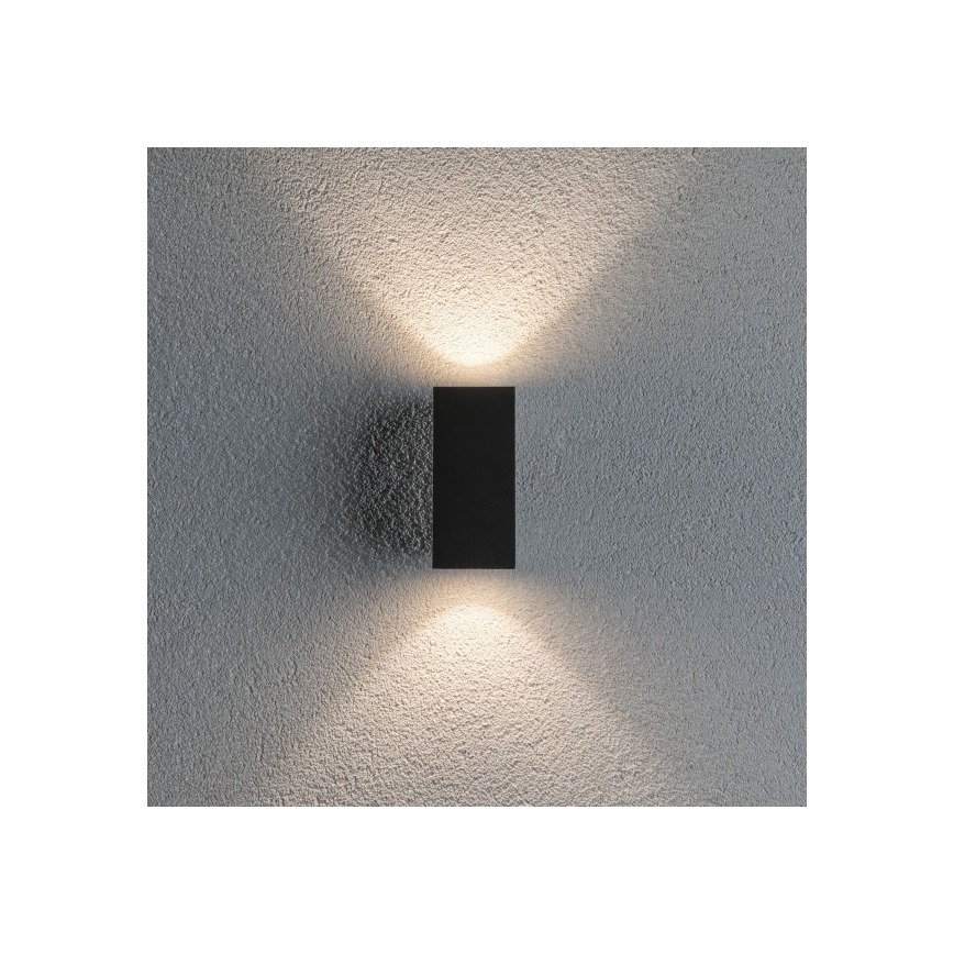 Paulmann 94328 - 2xLED/2,8W IP44 Spoljašnja zidna lampa FLAME 230V antracit