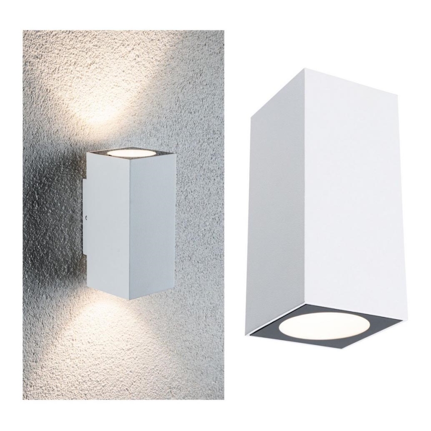 Paulmann 94330 - 2xLED/2,8W IP44 Spoljašnja zidna lampa FLAME 230V bela
