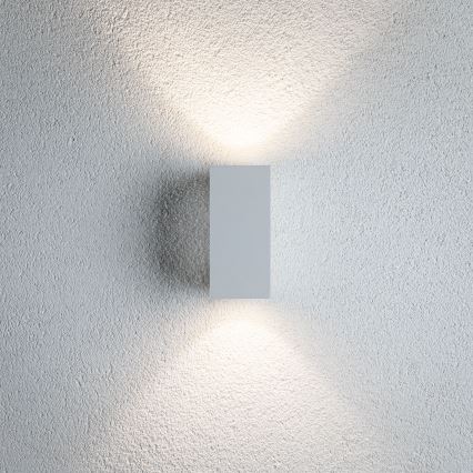 Paulmann 94330 - 2xLED/2,8W IP44 Spoljašnja zidna lampa FLAME 230V bela