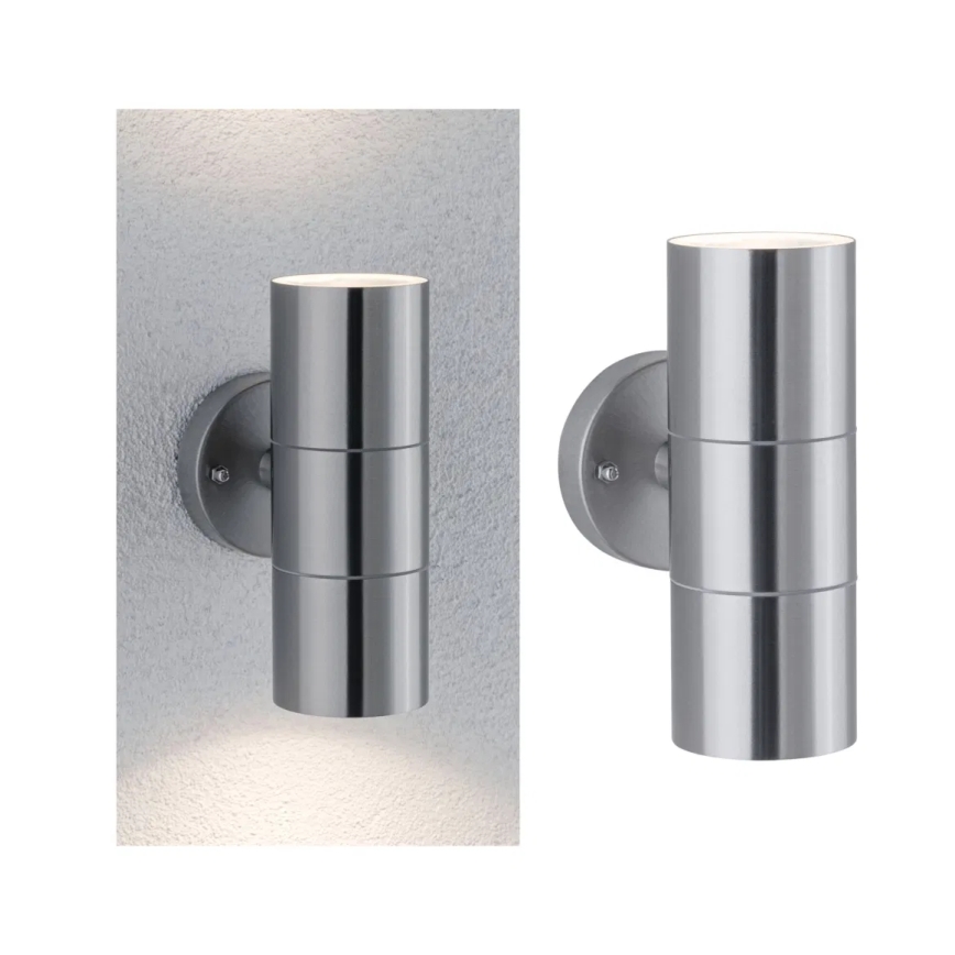 Paulmann 94331 - 2xGU10/10W IP44 Spoljašnja zidna lampa FLAME 230V
