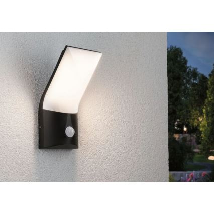 Paulmann 94402 - LED/10W IP44 Spoljašnja zidna lampa sa senzorom ADYA 230V