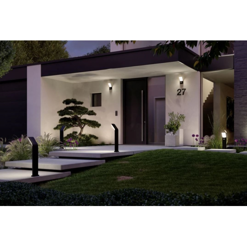 Paulmann 94402 - LED/10W IP44 Spoljašnja zidna lampa sa senzorom ADYA 230V