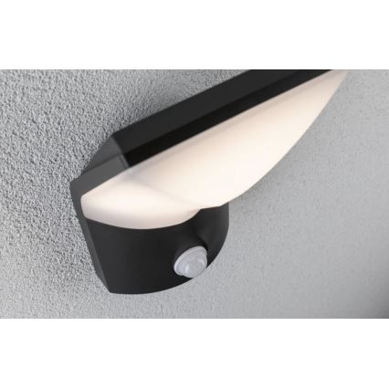 Paulmann 94402 - LED/10W IP44 Spoljašnja zidna lampa sa senzorom ADYA 230V