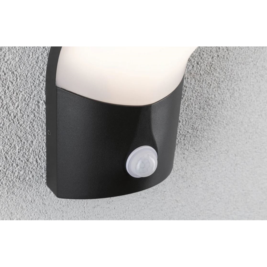 Paulmann 94402 - LED/10W IP44 Spoljašnja zidna lampa sa senzorom ADYA 230V