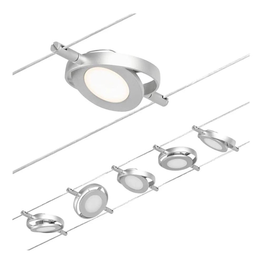 Paulmann 94414 - Set 5xLED/4,5W Reflektorska lampa za sastav sajli ROUNDMAC 230V sjajni krom