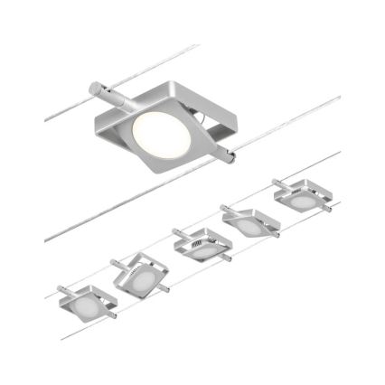 Paulmann 94420 - Set 5xLED/4,5W Reflektorska lampa za šinski sastav MAC 230V mat krom
