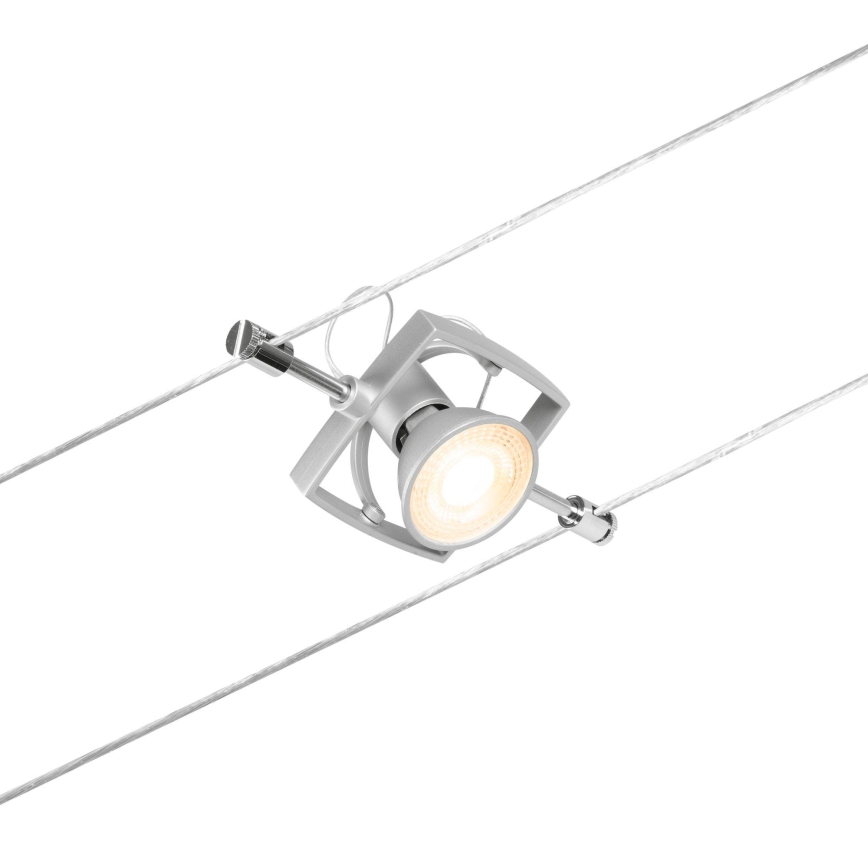 Paulmann 94430 - Set 5xGU5,3/10W Reflektorska lampa za šinski sastav MAC 230V mat krom