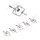 Paulmann 94430 - Set 5xGU5,3/10W Reflektorska lampa za šinski sastav MAC 230V mat krom