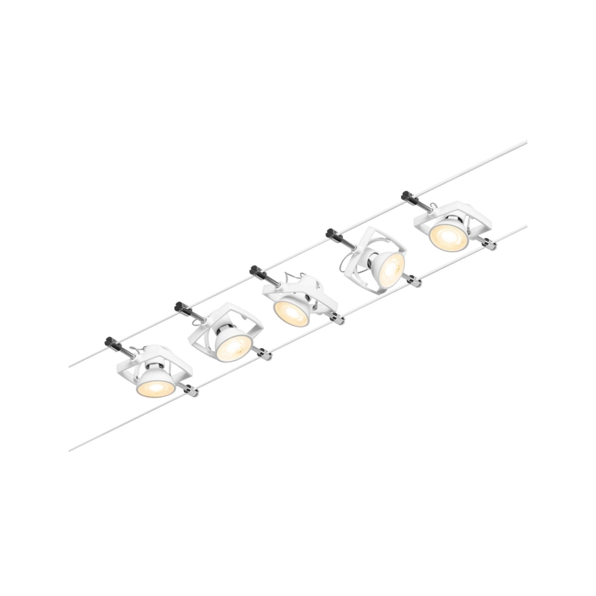 Paulmann 94432 - Set 5xGU5,3/10W Reflektorska lampa za šinski sastav MAC 230V bela