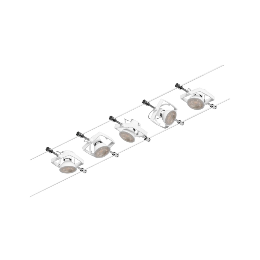 Paulmann 94432 - Set 5xGU5,3/10W Reflektorska lampa za šinski sastav MAC 230V bela