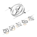 Paulmann 94436 - Set 5xGU5,3/10W Reflektorska lampa za šinski sastav CARDAN 230V mat krom