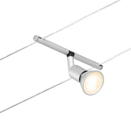 Paulmann 94442 - Set 5xGU5,3/10W Reflektorska lampa za šinski sastav SALT 230V mat krom