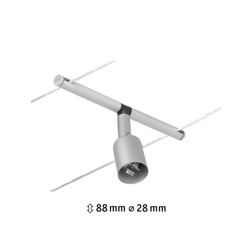 Paulmann 94443 - 1xGU5,3/10W Reflektorska lampa za šinski sastav SALT 12V mat krom
